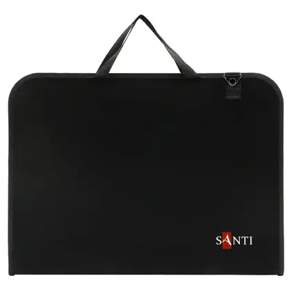 Портфель для художніх робіт Santi А3 пластиковий, Чорний, (492282)