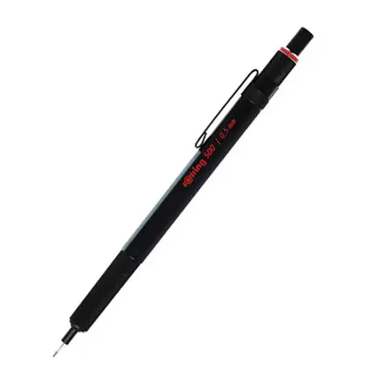 Механічний олівець Rotring 0,5 мм Металевий, Чорний, 500 (R2186325)