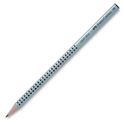 Чернографитный карандаш Faber-Castell GRIP 2001 2B Серый, (117002)