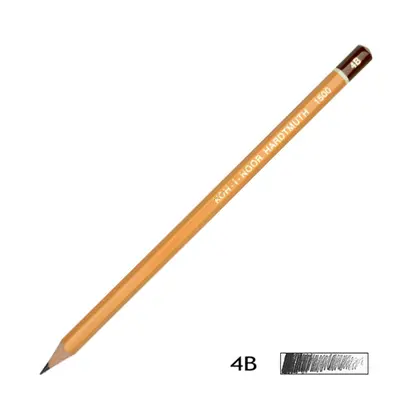 Чернографитный карандаш Koh-i-noor 1500, 4В, , (1500.4B)