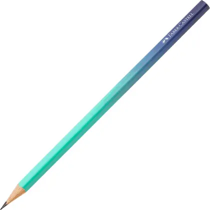 Чорнографітний олівець Faber-Castell B тригранний, BUZZING BLUE, (118403)