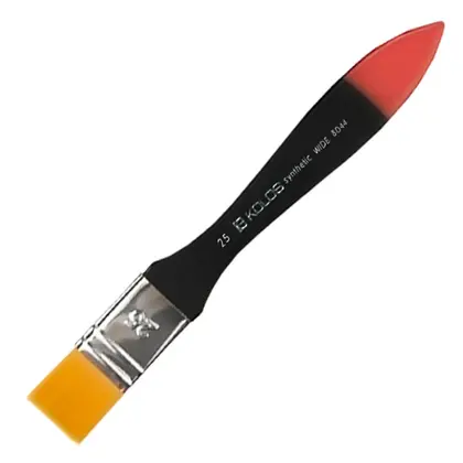 Кисть синтетика флейц, №25, короткая ручка, 8044, (4280440025)
