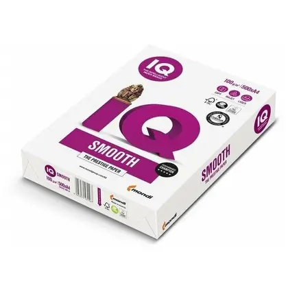 Бумага офисная, А4, 500 листов, IQ Smooth, 100 г/м2, (IQSmh A4/100)