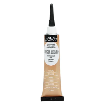 Контур по склу Pebeo Cerne Relief Vitrail 20 мл. Мідь, (P-480000)