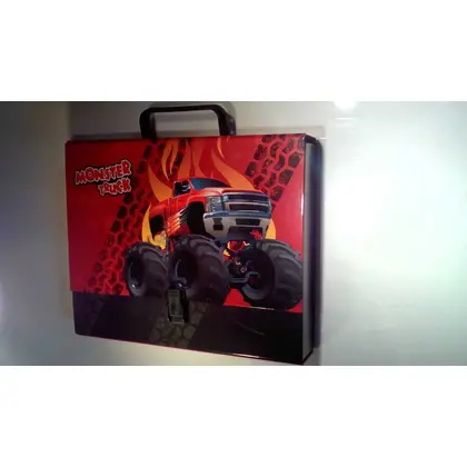 Портфель дитячий CoolForSchool А4+ ламинированный картон, Monster Truck (217875)