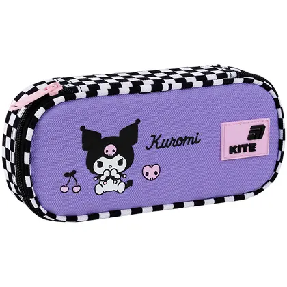 Пенал школьный KITE, 1 отделение, Kuromi, (HK26-662-4)