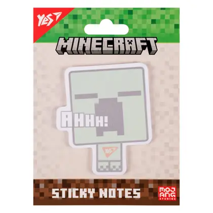 Бумага для заметок YES, 40 листов, Minecraft, фигурная, с клейким слоем, (170398)