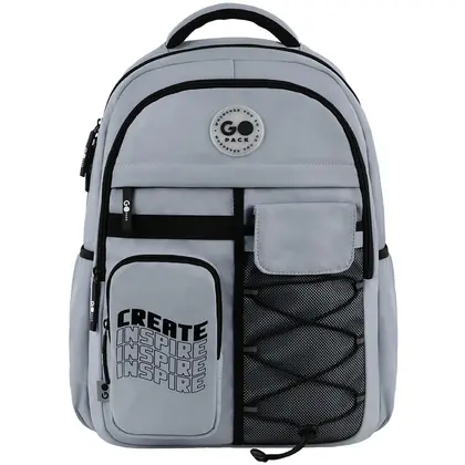 Школьный рюкзак GOpack, Серый, (GO26-184L-2)