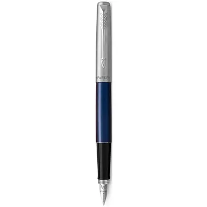 Ручка Parker перьевая, Jotter Royal Blue, нержавеющая сталь, Синяя, (16 312)