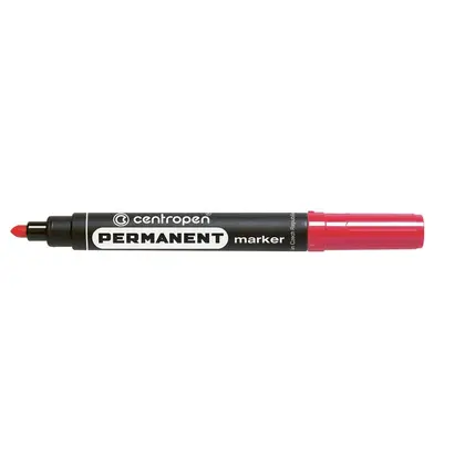 Маркер перманентний Centropen 8566 2,5 мм. круглий, Червоний, (8566/02)