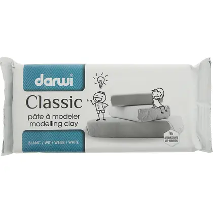 Полимерная глина самозастывающая Darwi Classic, 1 кг., Белая, (DR-DA0801000000)