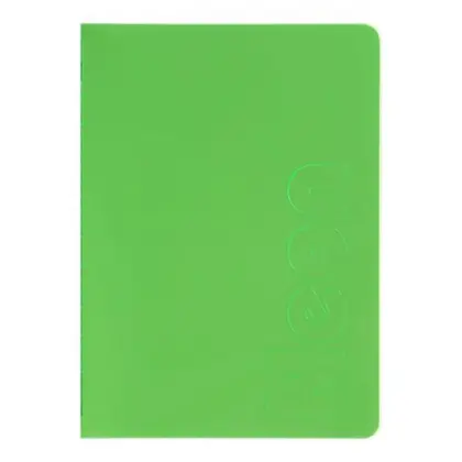 Зошит для записів Buromax А5, 80 аркушів клітинка, PVC, Зелений, NEON (BM.24822180-04)
