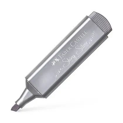 Маркер текстовидільний Faber-Castell 1-5 мм. Metallic, Срібний металік, Textliner 46 (154661)