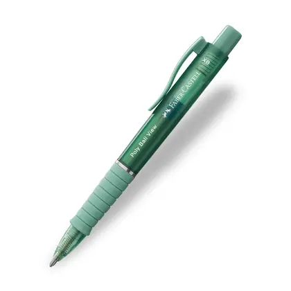 Ручка Faber-Castell POLLY BALL кулькова ХВ Автоматична, Зелена лілія, View (145754)