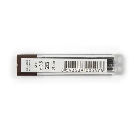 Грифель для механического карандаша Koh-i-noor, 0,5 мм. 2В, , (4152.2B)