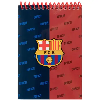 Блокнот KITE А6, 48 аркушів пружина, FC Barcelona (BC26-196)