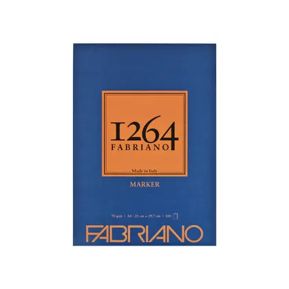 Альбом для маркера Fabriano, А4, 100 листов, 70 г/м2, склейка, , 1264 (19100640)