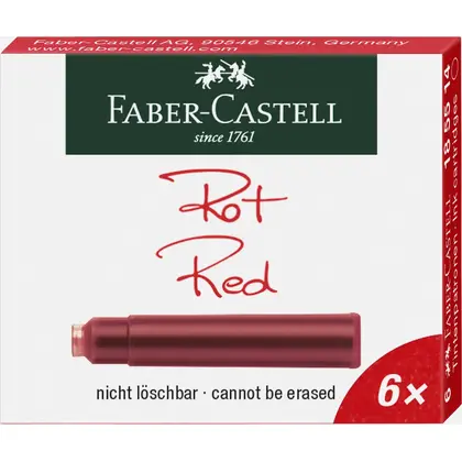 Картридж Faber-Castell, 6 шт., Красный, (185514)