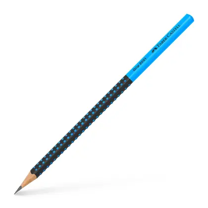Чорнографітний олівець Faber-Castell GRIP 2001 НВ Чорний/синій, (517010)