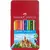 Кольорові олівці в наборі Faber-Castell 12 кольорів металевий пенал, (115801)