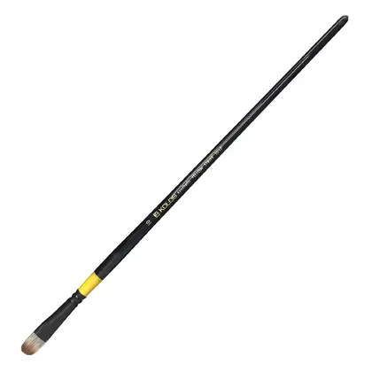 Пензель синтетичний Kolos Yellow stripe овальний №10 довга ручка, (4210170010)