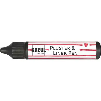 Контур опухаючий Pluster Liner Pen Kreul 29 мл. Чорний, (KR-49819)