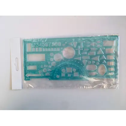 Линейка Economix, 20 см., пластиковая, Прозрачная, Офицерская (0054)