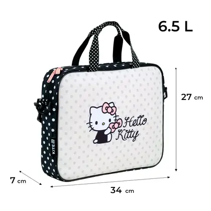 Сумка-школьная KITE, А4, 1 отделение, Hello Kitty, текстильная, (HK26-589-2)