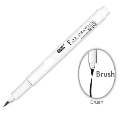 Лінер Marvy Brush (пензель) Чорний, 4600-S (24600031b)