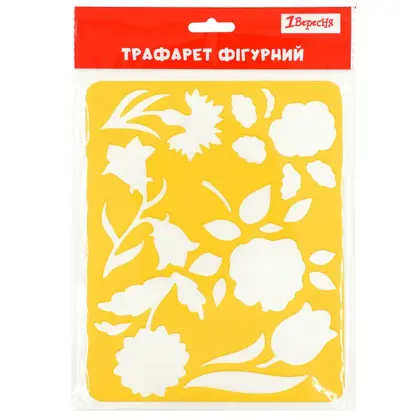Трафарет дитячий 1 Вересня 1 шт., 20*16 см. Квіти (940372)