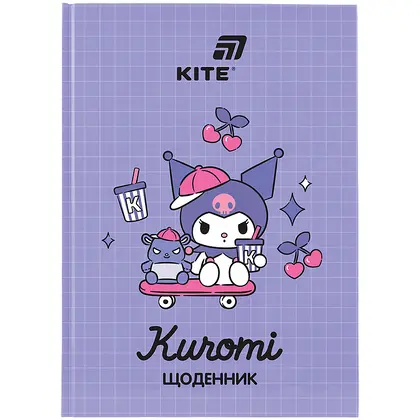 Шкільний щоденник KITE тверда обкладинка, Kuromi (HK26-262-3)