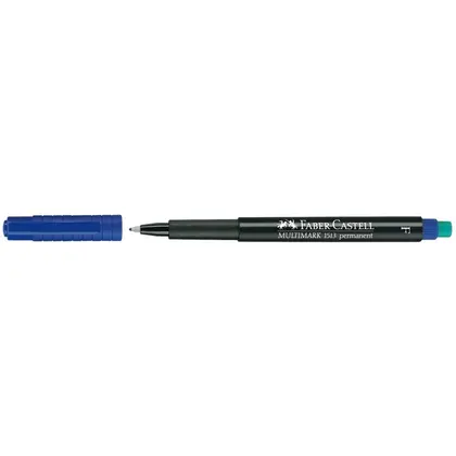 Маркер перманентний Faber-Castell OHP Multimark 0,6 мм. F Синій, Multimark (151351)