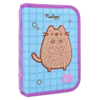 Пенал шкільний YES 1 відділення твердий, Бузковий, Pusheen The Cat (533645)