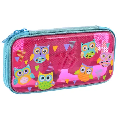 Пенал школьный YES, Funny Owls, пластиковый, 3D, (532322)
