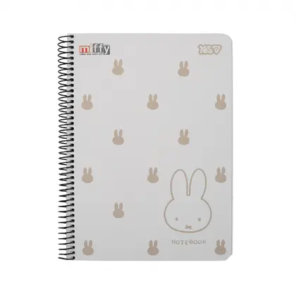 Зошит для записів YES А5, 80 аркушів на спіралі, клітинка, Miffy (152272)