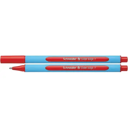 Ручка Schneider шариковая, F, червона, SLIDER EDGE (S152002)