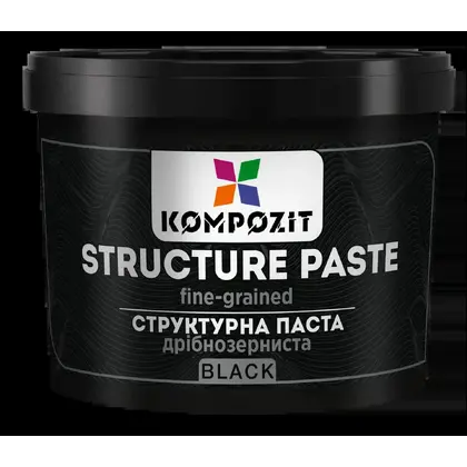 Текстурна паста ART Kompozit 300 мл., дрібнозерниста Чорна, (9799897)