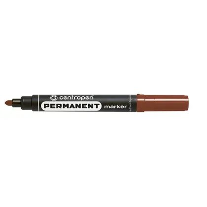 Маркер перманентний Centropen 8566 2,5 мм. круглий, Коричневий, (8566/07)