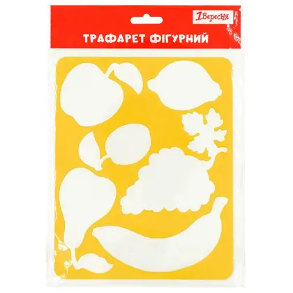 Трафарет детский 1 Сентября, 1 шт., 20*16 см., Фрукты, (940371)