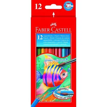 Акварельні олівці в наборі Faber-Castell 12 кольорів (114413)
