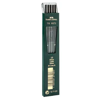 Грифелі для цангового олівця Faber-Castell 2,00 мм., B (127101)