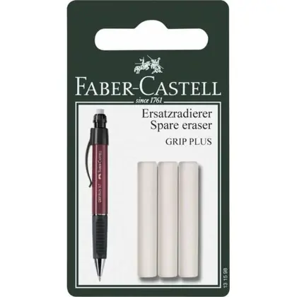 Змінні гумки Faber-Castell 3 шт. змінний для механічного олівця, Grip PLUS (131598)