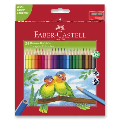 Кольорові олівці в наборі Faber-Castell 24 кольори (120524)