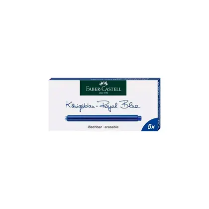 Картридж Faber-Castell 5 шт., довгі Синій, (185524)