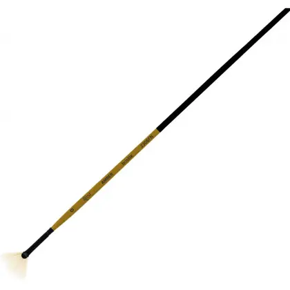 Кисть щетина ROSA AMBER 2306FN веерная, №0, длинная ручка, (2306FN0)