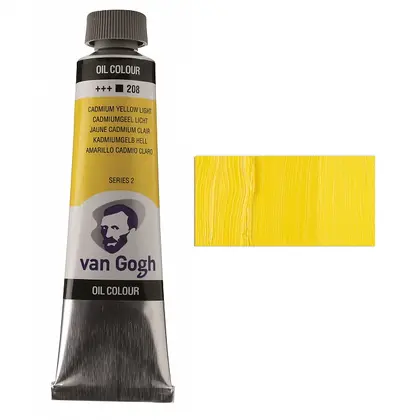Масляная краска Van Gogh, 40 мл., туба, (208) Кадмий Жёлтый Светлый,  (02052083)