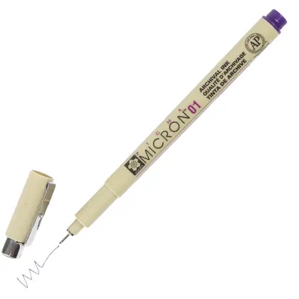 Линер Sakura Pigma Micron, (0.1) 0,25 мм., , Фиолетовый, PIGMA Micron (XSDK01#24)