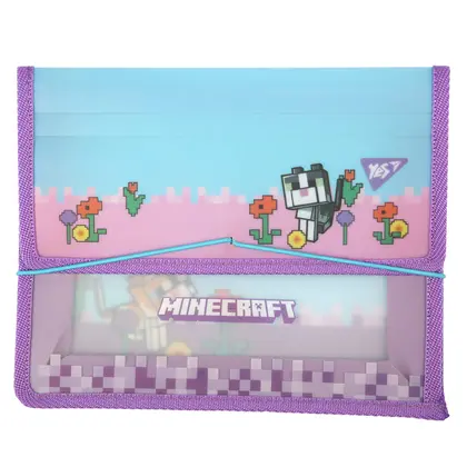 Папка для зошитів YES В5 пластикова, на гумках, Minecraft (492308)