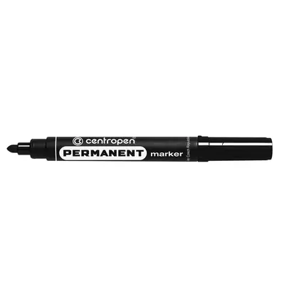Маркер перманентний Centropen 8566 2,5 мм. круглий, Чорний, (8566/01)