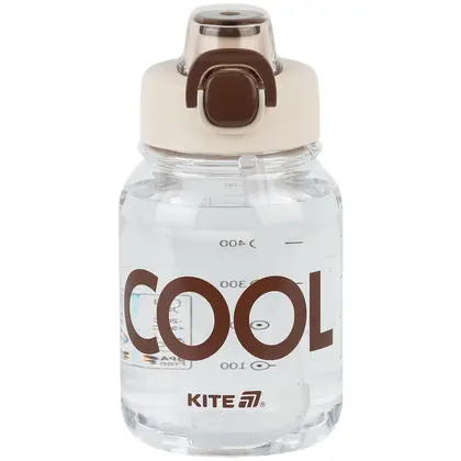 Пляшечка для води KITE 700 мл. Біло-коричнева, (K25-1217-1)